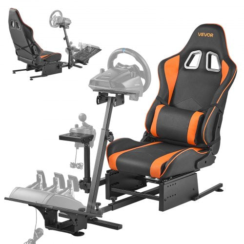 Stativ för racingratt, kraftigt rattstativ för simulatorcockpit, passar Logitech G25, G27, G29, G920, G923, Thrustmaster T300RS, TX F458, T500RS, T3PA-PRO (F1/GT) och CSR-pedaler