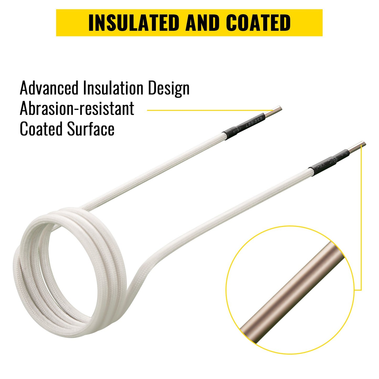 Induction Heater Inductor Coil Kits, Magnetic Mini Induction Heater Kit, Flameless Heat Accessories 8pcs, Heat Resistant Induction Heater Tool with Flexibility For Removing Rusty Bolts and Nuts