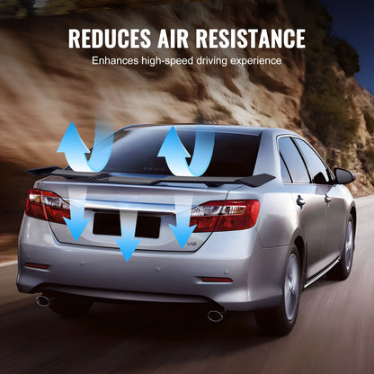 GT Wing Car Spoiler, 57.9 inch Spoiler, Compatible with 2018-2023 Camry, High Strength ABS Material, Baking Paint, Car Rear Spoiler Wing, Racing Spoilers for Cars, Glossy Black