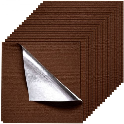 Carpet Tiles 610x610 mm, 20 PCS Peel and Stick Carpet Square Rug, Self Adhesive Commercial Floor Soft Padded for Seamless Cover 7.4㎡, Easy DIY Replacement for Living Room Office, Dark Brown