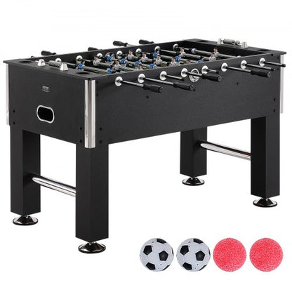 Foosball Table, 55 inch Standard Size Foosball Table, Indoor Full Size Foosball Table for Home, Family, and Game Room, Soccer with Foosball Table Set, Includes 4 Balls and 4 Cup Holders