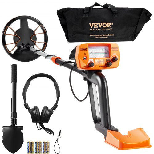 Metal Detector for Adults & Kids, 20.3 cm Waterproof Search Coil with High Accuracy Pointer Display, Adjustable 96.5 cm - 124.5 cm Gold Detector, Lightweight Aluminum Stem for Detecting Gold Treasure