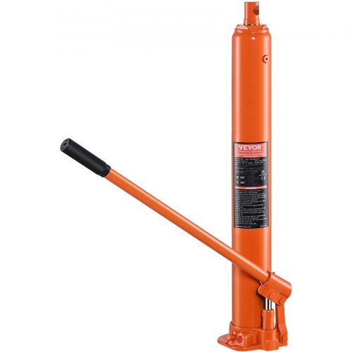 Hydraulic Long Ram Jack, 4 Ton Engine Hoist Cylinder with Single Piston Pump And Flat Base, Hydraulic Ram Cylinder for Engine Lift Hoists, Hydraulic Garage/Shop Cranes, Mechanical, Farm