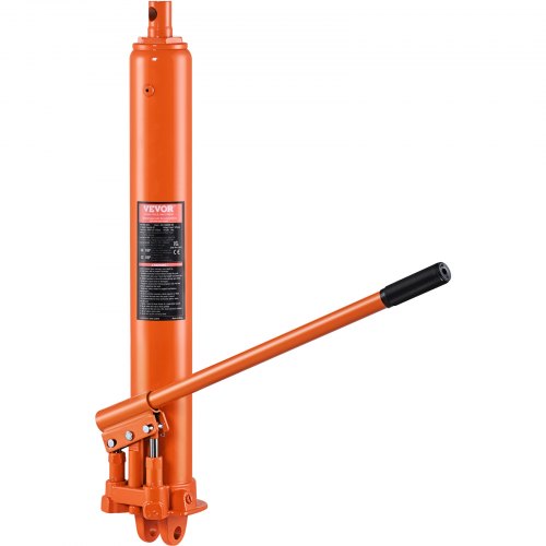 Hydraulic Long Ram Jack, 8 Ton Engine Hoist Cylinder with Double Piston Pump And Clevis Base, Hydraulic Ram Cylinder for Engine Lift Hoists, Hydraulic Garage/Shop Cranes, Mechanical, Farm