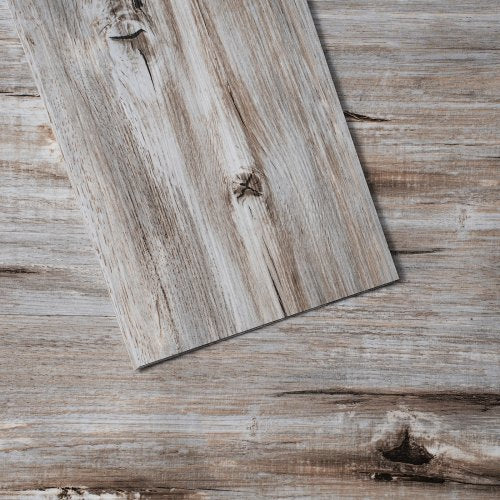 Self Adhesive Vinyl Floor Tiles 36 x 6 inch, 36 Tiles 0.62mm Thick Peel & Stick, Vintage Wood Grain DIY Flooring for Kitchen, Dining Room, Bedrooms & Bathrooms, Easy for Home Decor