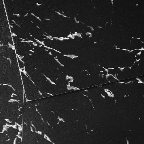 Self Adhesive Vinyl Floor Tiles 12 x 12 inch, 50 Tiles 1.5mm Thick Peel & Stick, Black Marble Texture DIY Flooring for Kitchen, Dining Room, Bedrooms & Bathrooms, Easy for Home Decor