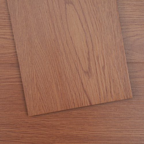 Self Adhesive Vinyl Floor Tiles 36 x 6 inch, 36 Tiles 2.5mm Thick Peel & Stick, Deep Brown Wood Grain DIY Flooring for Kitchen, Dining Room, Bedrooms & Bathrooms, Easy for Home Decor