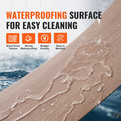 Självhäftande vinylgolvplattor 36 x 6 tum, 36 plattor 2,5 mm tjocka, självhäftande, naturlig träådring, gör-det-själv-golv för kök, matsal, sovrum och badrum, enkel för heminredning